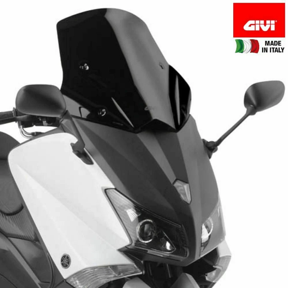 Pare-Brise GIVI Bas Et Sportif Noir Poli 46 X 48 CM Yamaha Tmax 530 2013 - Photo 1/1