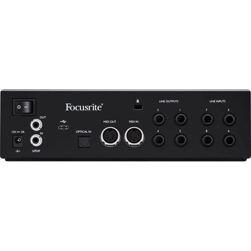 Focusrite Clarett+ 4Pre 18-in / 8-out USB-C Audio Interface - Image 3 of 3