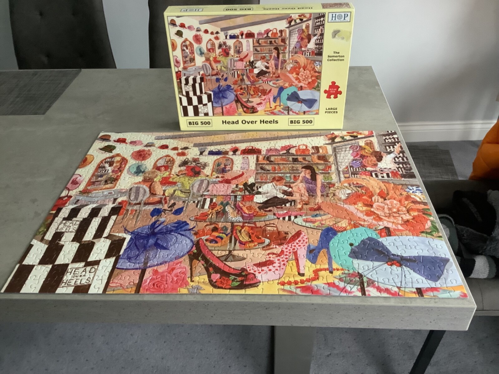 500 LARGE PIECE JIGSAW PUZZLE,HOP,HEAD OVER HEELS,GOOD CONDITION eBay