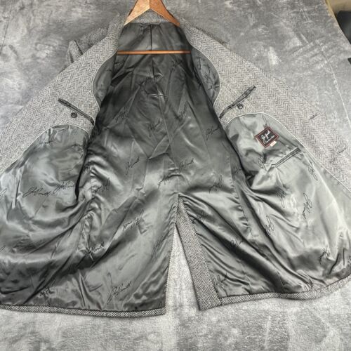 Abrigo Deportivo De Colección Joe Namath Signature 42L Negro Lana Espiga Chaqueta de 2 Botones - Imagen 4 de 23