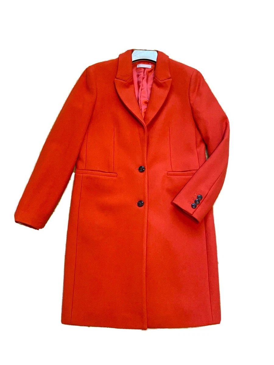 Red wool ladies coat sale