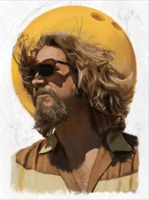 BIG LEBOWSKI THE DUDE Limited edition print #55 R2021 18x24