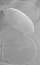 2 X CD/DVD Clear Clamshell C-Shell holds 1 Disc case standard .