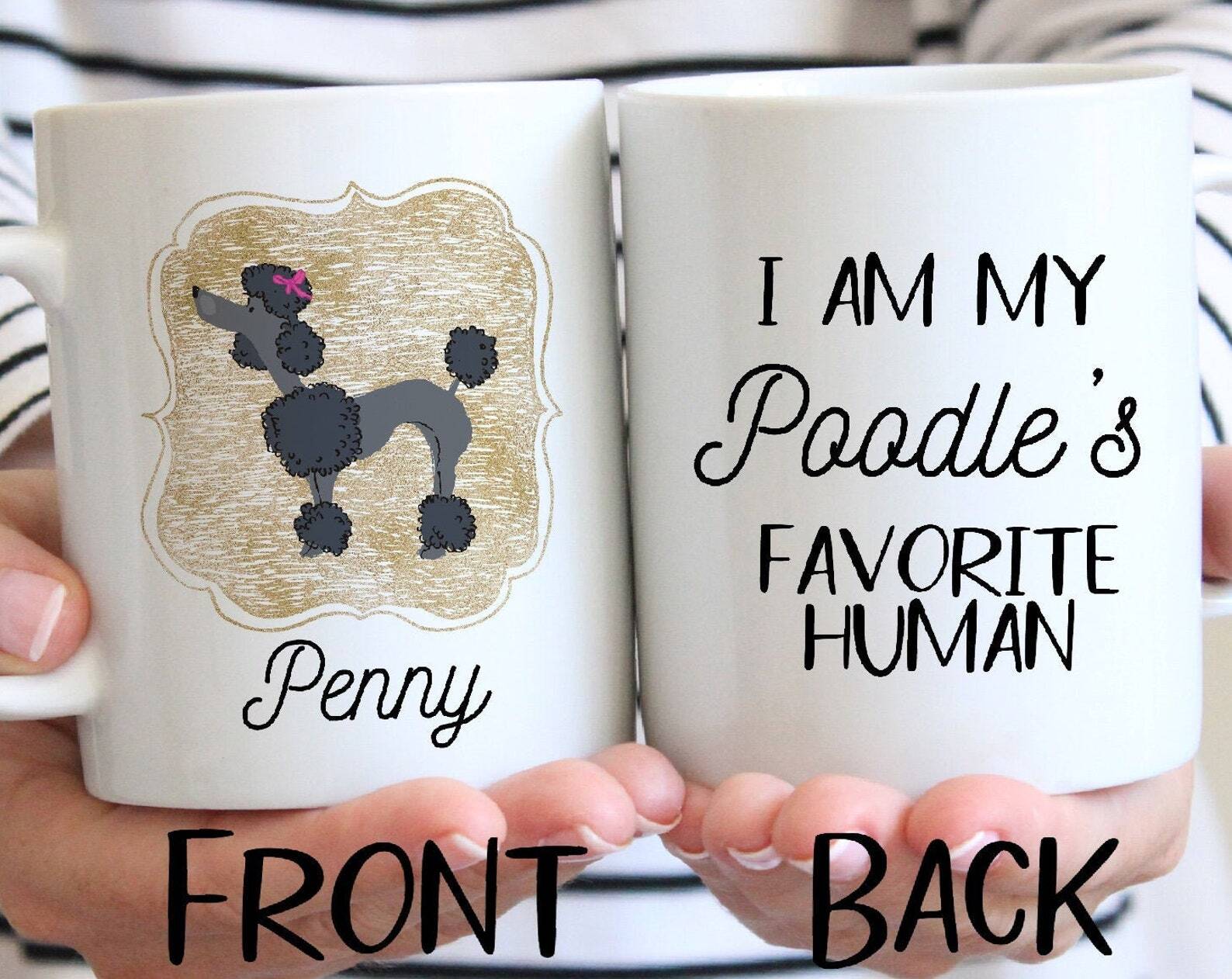 Medium Dog Favorite Human Personalized Pet Coffee Mug Dogs Illustration