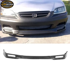 Fits 98-02 Honda Accord Coupe 2Dr Type J Front Bumper Lip Spoiler Splitter PU