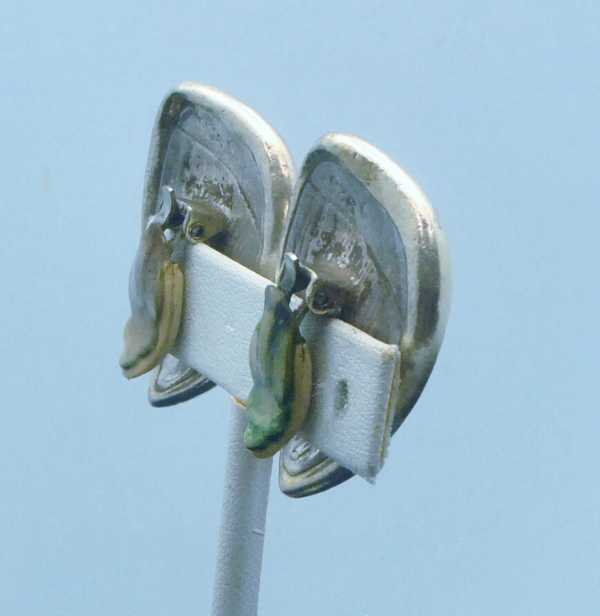 STERLING SILVER  NICE PATTERN EARRINGS  #FMR895 - image 3