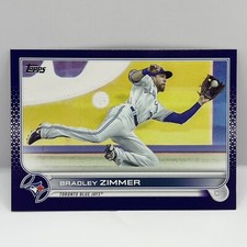 2022 Topps Update Series Baseball Bradley Zimmer Base US93 Meijer Purple