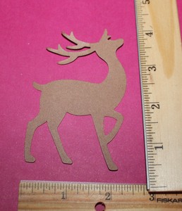 5 DEER paper die cut embellishment *FreeShipPromo* scrapbook card making