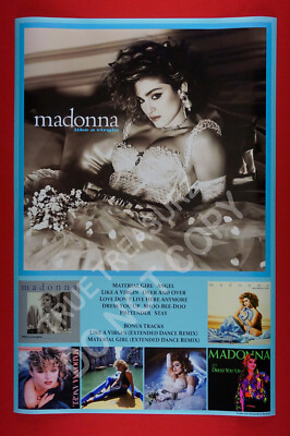 madonna Like a Virgin ポスター Madonna HUGE 11” X 14” Like A