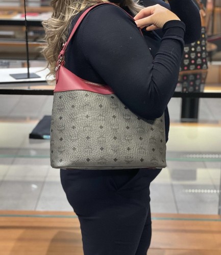 Last One! MCM Medium Klara Monogramm Leder Hobo Bag Brandneu mit Etikett! 875 $ + Steuer - Bild 5 von 9