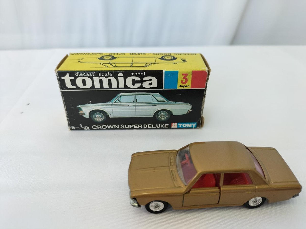 ミニカー tomica TOYOTA CROWN SUPER DELUXE TOMY Crown Super Deluxe (Gold) Tomica (Black Box 3) | eBay