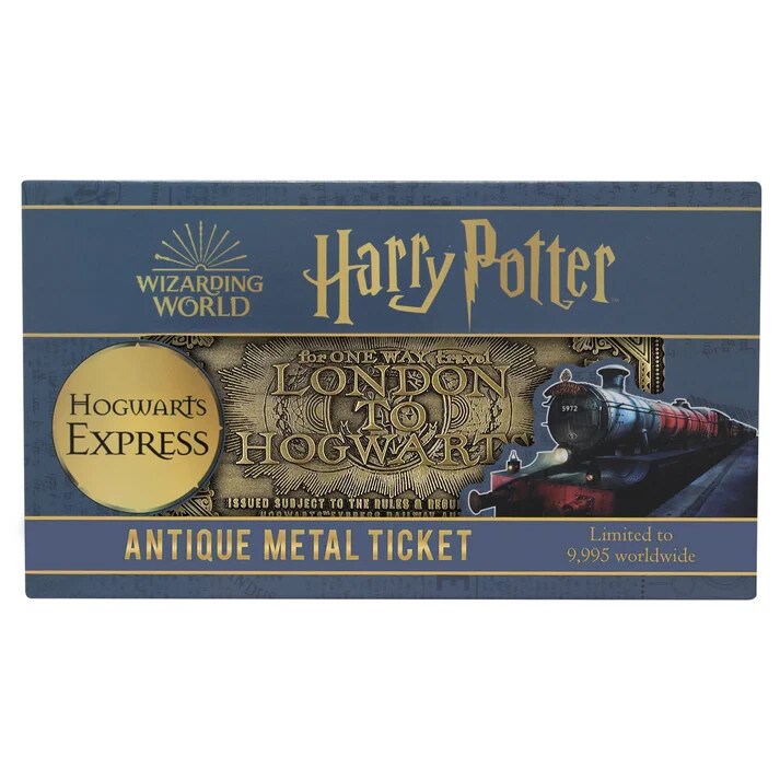 ホグワーツエクスプレス シルバーメッキチケット Harry Potter Hogwarts Express Train Ticket Limited Edition