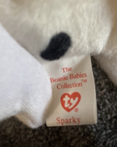 Rare Ty Beanie Baby SPARKY The Dalmatian 1996 PVC w/Errors - Picture 11 of 12
