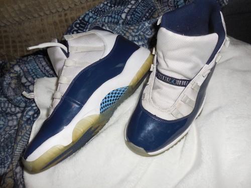 Jordan #11 Retro UNC Win wie Navy Blue & White Größe 10-5 - Bild 2 von 8