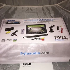 Pyle PLCM7500 7 TFT LCD Suction Cup Monitor With License Plate Mount Camera D14
