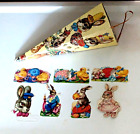 Lot of 6 Vintage Easter Stamps + Candy Holder Merrimack Pub.