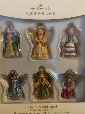 Hallmark 2007 - Joy to the World Angels - Miniature Set of 6 Angels - NIB