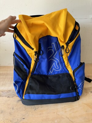 TYR Alliance 45L Backpack Blue Swim Triathlon Equipment Quality Multipurpose