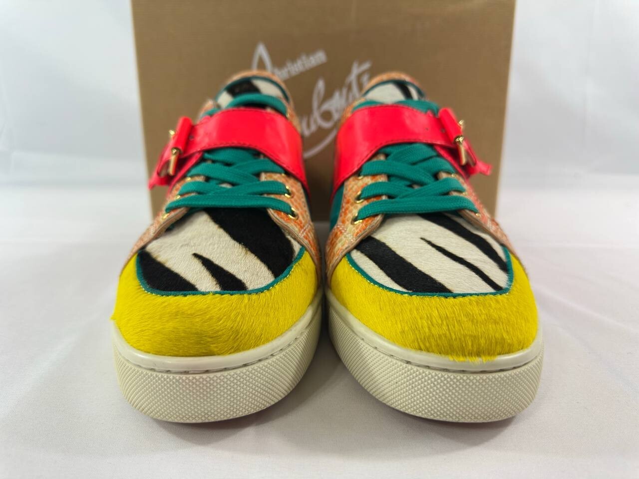 Christian Louboutin Michaelow Flat Sneakers Pony Python Fresh 44 US 11