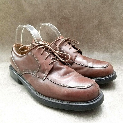 Croft & Barrow Mens Algonquin Sz 10.5 M Brown Leather Lace Up Oxford Dress Shoes