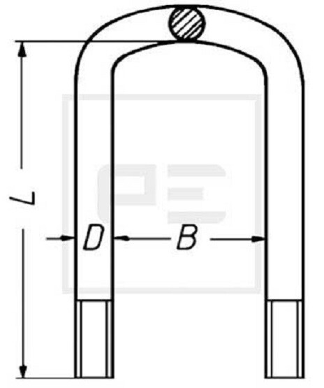 045.061-00A FederbüGel FederbüGelform 0 Passend FüR BPW 8454097SX 0313844190-image