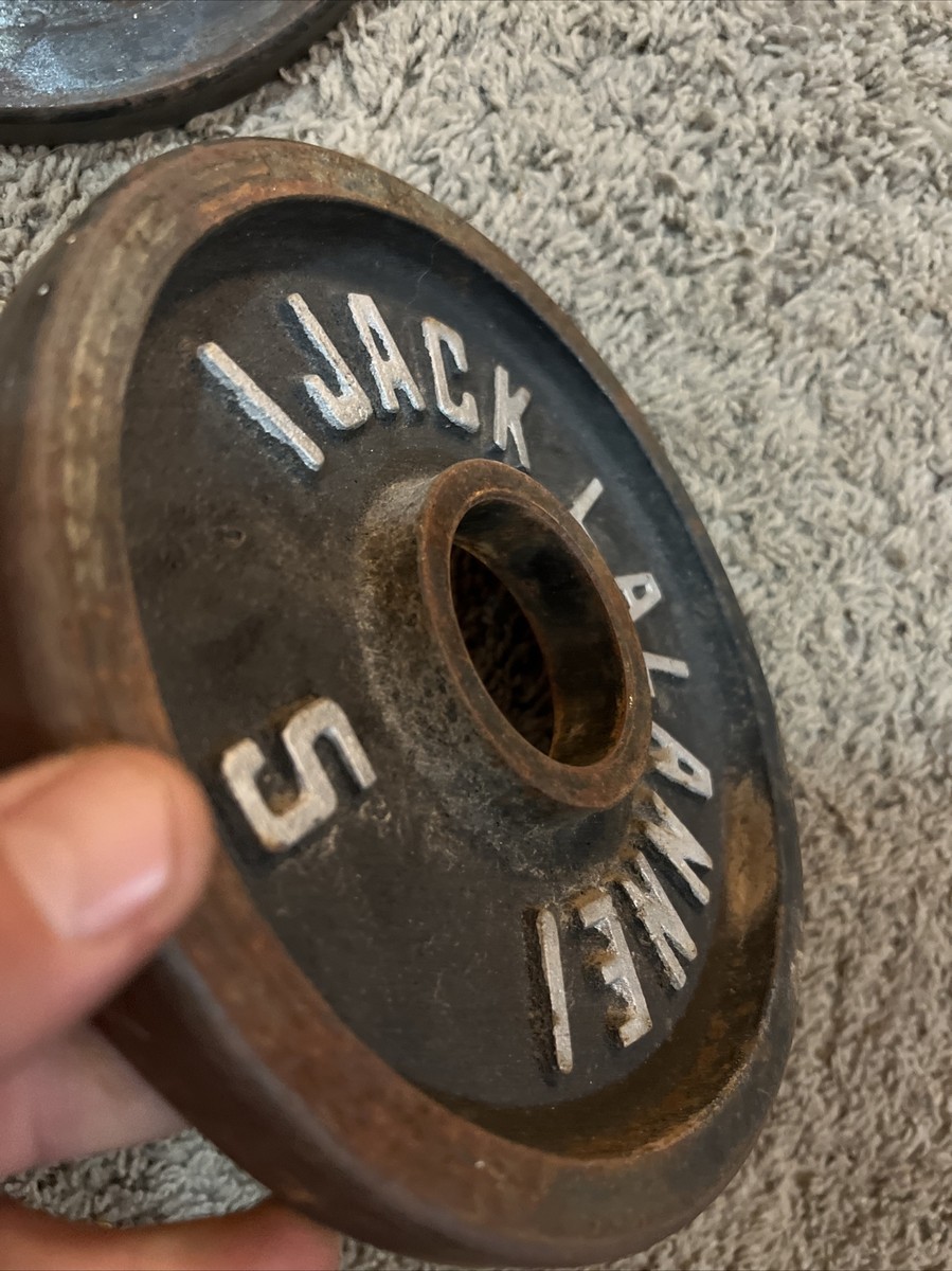 Plaques de poids vintage Jack Lalanne 2,5 lb taille standard 5 lb poids