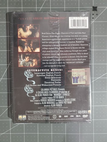 Midnight Express DVD, 1998, 20th Anniversary Edition, Brad Davis & John Hurt. - 第 2/2 張圖片