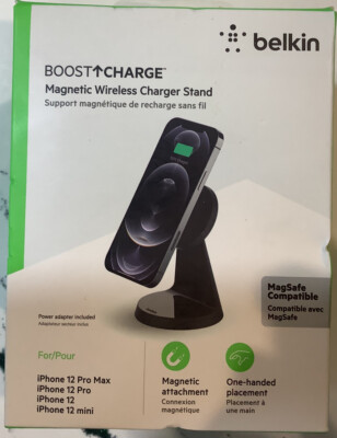 BELKIN BOOST CHARGE MAGNETIC WIRELESS CHARGER STAND---WIB003