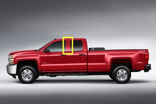 Decal Cover Fit For Chevy Silverado 2014-2018 4door B Pillar Posts 4pc Door Trim - Imagen 4 de 7