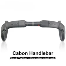 Road Race Bike Carbon Handlebars 400/420/440mm Internal Routing Handle Drop Bar
