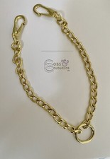 NEWMARKET CHAIN 10” IN HAND SHOWING BRASS COLOUR LEAD REIN ROPE *FREE POSTAGE*