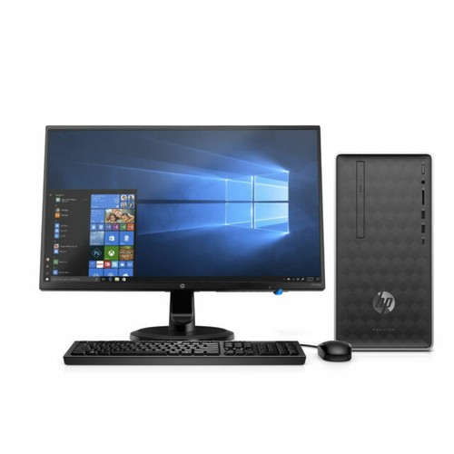 HP Desktop M01-F3033ns PC Mini Tower - AMD Ryzen 5 5600G, 8GB RAM, 512GB SSD, Radeon Graphics, FreeDOS, Nero