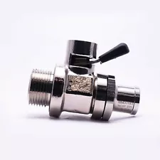 EZ Engine Oil Drain Valve EZ-7B(22mm-1.5) & Straight Hose End H-002 COMBO PACK