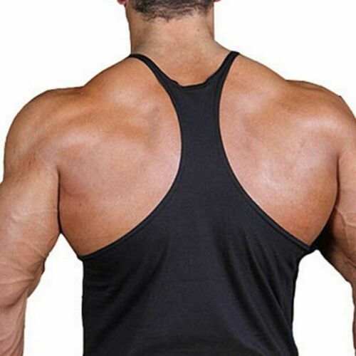 Men's Gym Muscle Sleeveless Tank Top T Shirt Bodybuilding Sport Fitness Vest 600 - Picture 6 of 8
