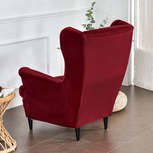 2-Piece Set Wing Back Chair Covers Stretch Wing Chair Slipcovers Armchair Covers - Bild 67 von 109