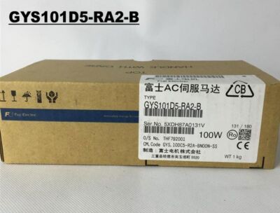  New FUJI GYS101D5-RA2-B  AC Servo Motor GYS101D5RA2B Expedited Shipping One
