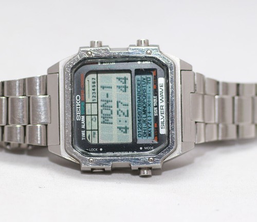 Vintage 1980s Seiko Sign Table D409-5030 Memory Digital LCD Men's Watch  Working | eBay