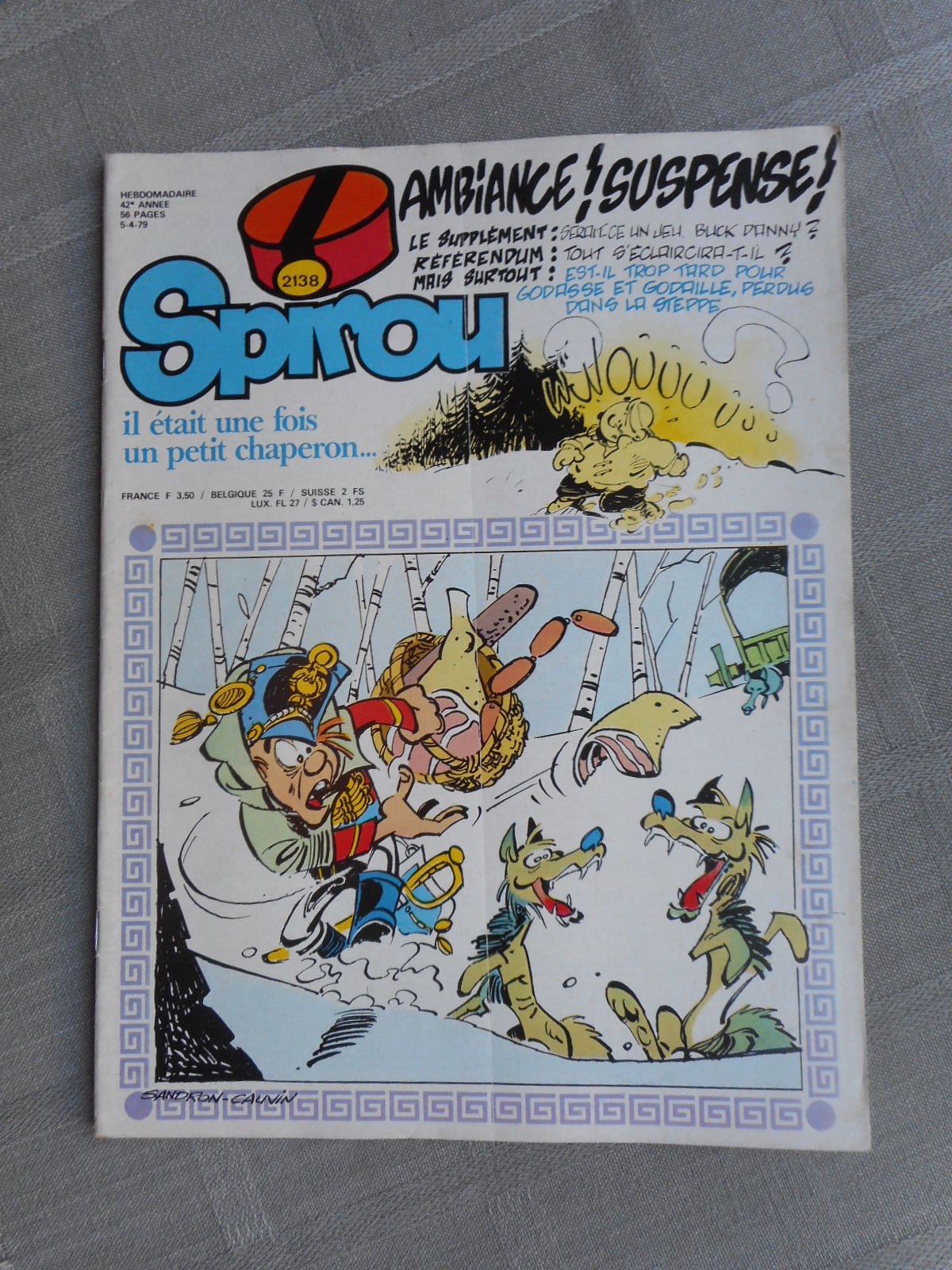 Spirou Weekly No. 2138 Good Condition With Supplement