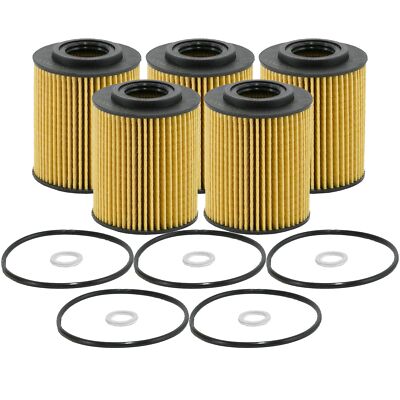 Wix Set of 5 Engine Motor Oil Filters For Genesis Hyundai Kia StdAsp GAS