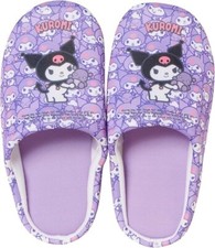 Nippon Slippers Sanrio Room Shoes Kuromi Women's Indoor Shoes 4 1/2 - 7. S001