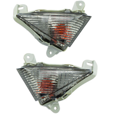 Front Turn Signal NoCut For Kawasaki Ninja ZX 6R 10R 14 Euro Light Blinker Smoke