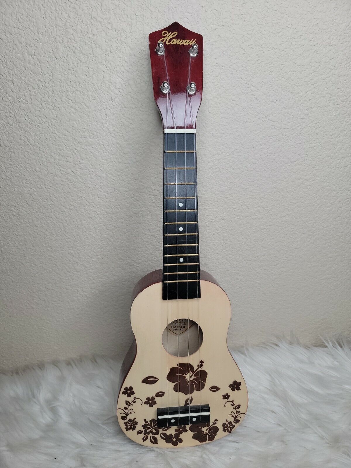 kvalitet betale Forfærdeligt Hawaii Leolani Soprano Ukulele Beautiful Flower Art 4 String Instrument |  eBay
