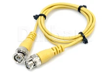 BNC Male to BNC Male Video Extension Cable RG174 3ft CCTV Security Camera DVR