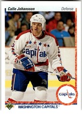 1990-91 Upper Deck #149 Calle Johansson Washington Capitals NHL Hockey