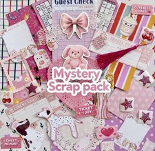 Mystery Scrap Pack/Grab Bag/Junk journals/Scrapbook supplies/Ephemera/Kawaii