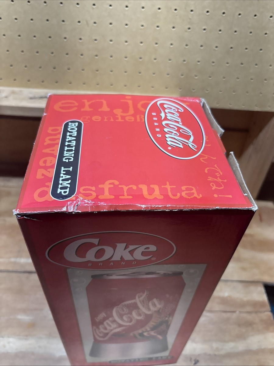 Vintage Coca-Cola 12.5” Rotating Lamp Can Light-Up w/ Box | eBay