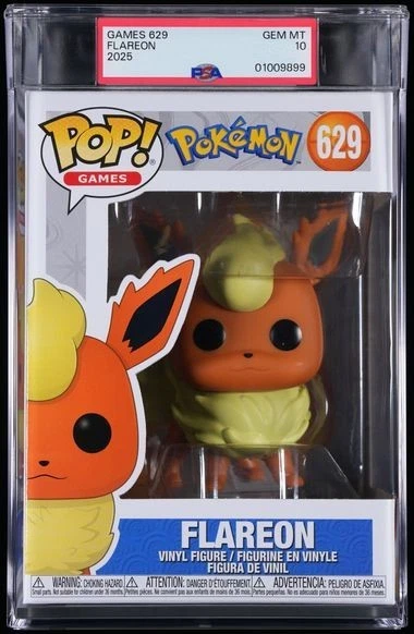 Graded Flareon - Pokemon - Games 629 Funko Pop! PSA 10 GEM MINT Grading