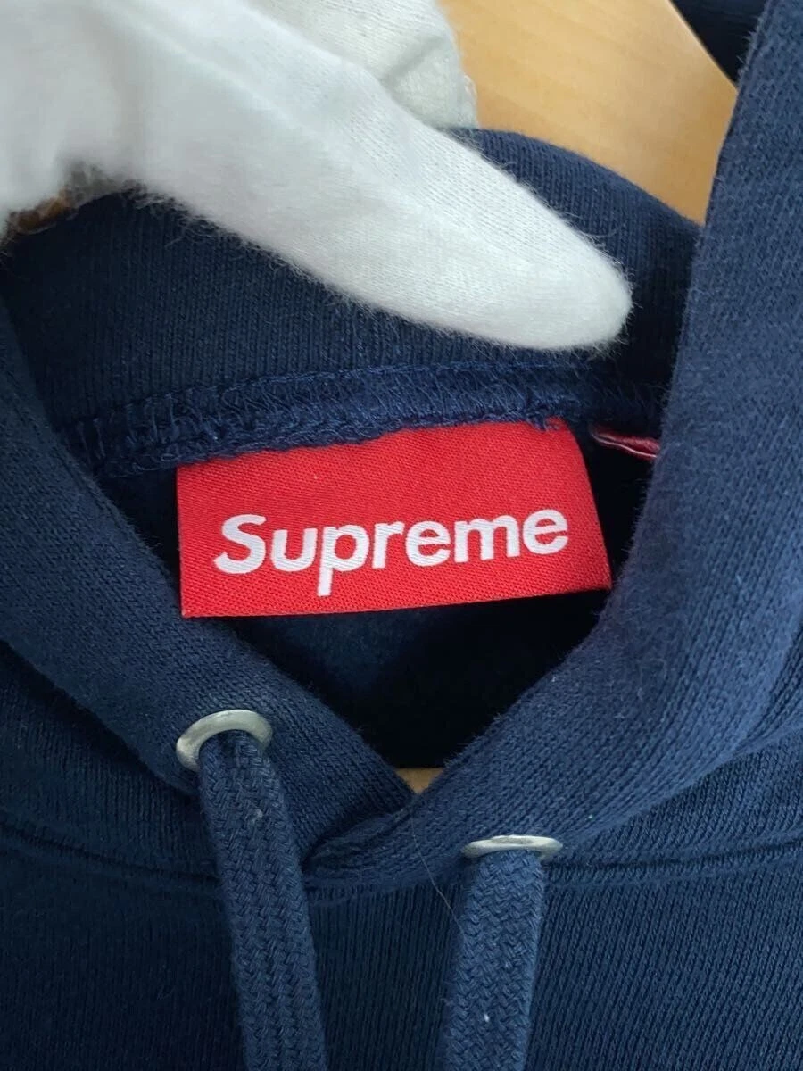 Felpa Supreme con cappuccio XL cotone navy usata