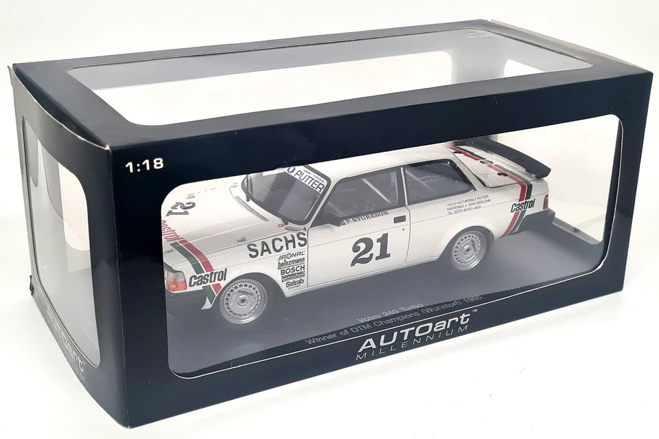 Autoart 1/18 Volvo 240 Turbo DTM Winner 1985 Wunstorf #21 Diecast model car - Image 2 of 4