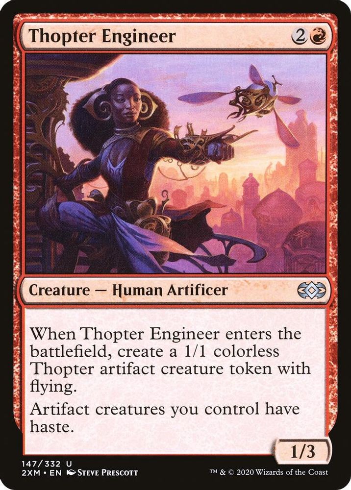 2020 Magic: The Gathering Double Masters - Thopter Engineer (#147, U, Near Mint)